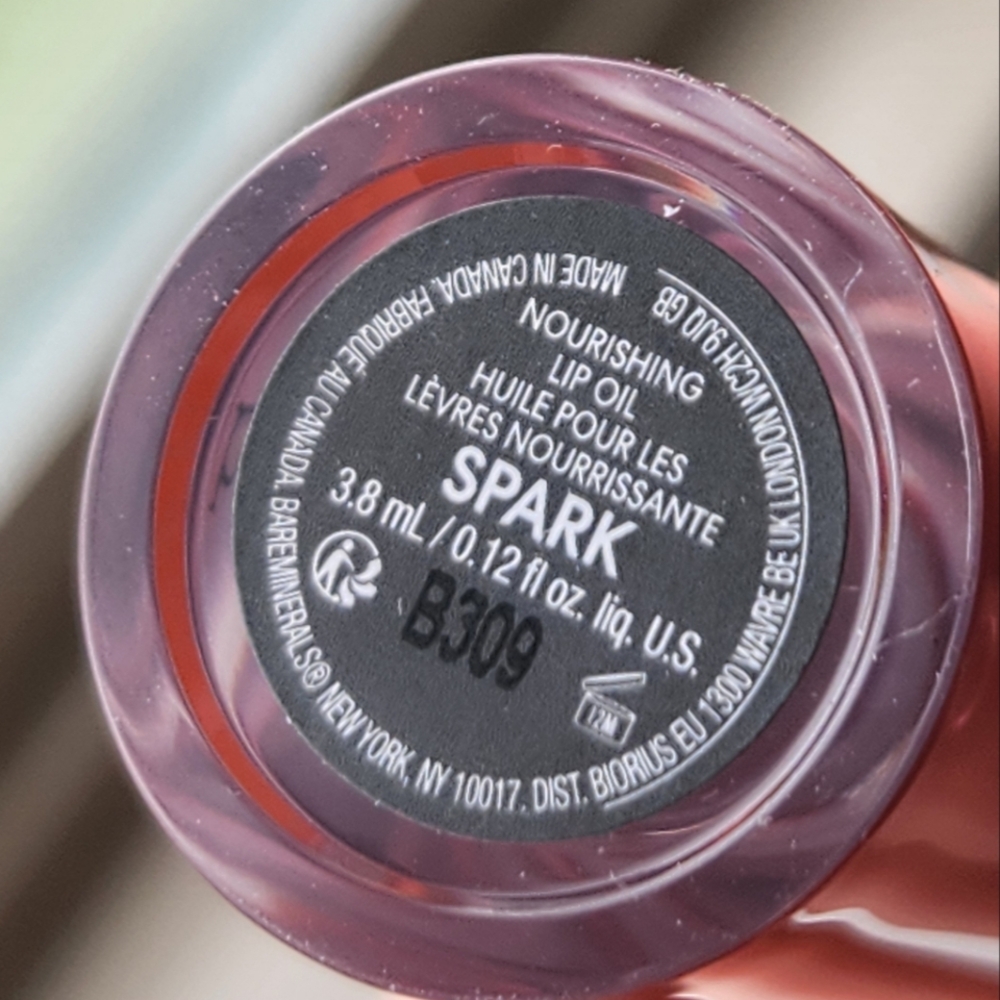 💄HP💄NIB BARE MINERALS NOURISHING LIP OIL SPARK - Picture 16 of 16